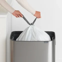 Brabantia Bo touch bin 60 L, Matte brushed steel Silver-coloured New