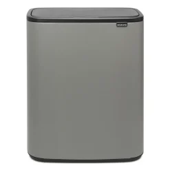 Brabantia Bo touch bin 60 L, Mineral concrete Grey