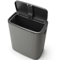 Brabantia Bo touch bin 60 L, Mineral concrete Grey