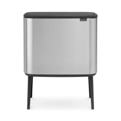 Brabantia Bo touch bin 11+23 litre, matte stainless steel Silver-coloured Discount