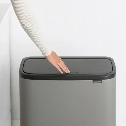 Brabantia Bo touch bin 36 litre, Mineral concrete Grey