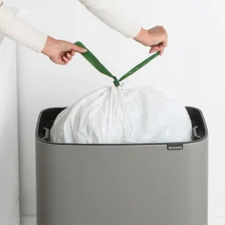 Brabantia Bo touch bin 36 litre, Mineral concrete Grey
