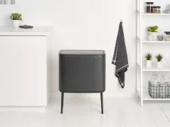 Brabantia Bo touch bin 3 x 11 litre, Confident Grey New