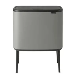 Brabantia Bo touch bin 3 x 11 litre, Mineral concrete Grey Hot