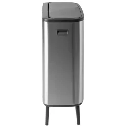 Brabantia Bo touch bin high 60 L, Matte brushed steel Silver-coloured Outlet