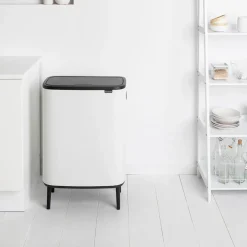Brabantia Bo touch bin high 60 L, White Best