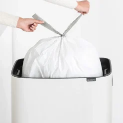 Brabantia Bo touch bin high 60 L, White Best