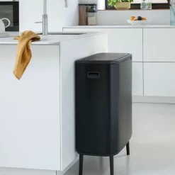 Brabantia Bo touch bin high 2x30 L, matte Black Outlet