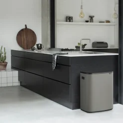 Brabantia Bo touch bin 2x30 L, Mineral concrete Grey Best
