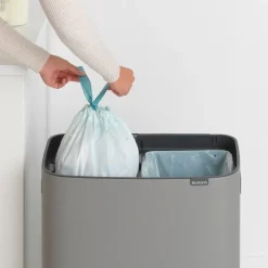 Brabantia Bo touch bin 2x30 L, Mineral concrete Grey Best
