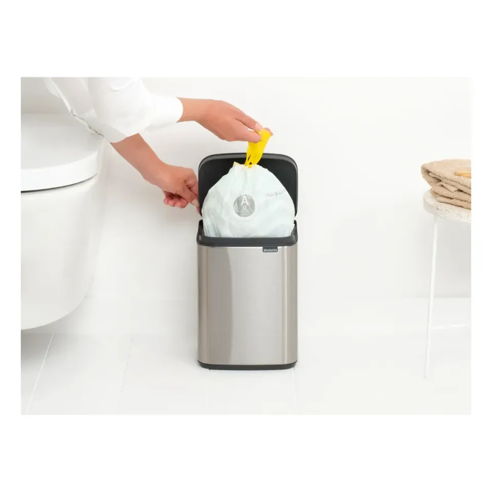 Brabantia Bo waste bin 4 L, Brushed steel - matt Silver-coloured Online
