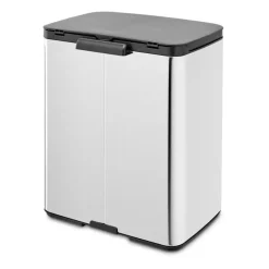 Brabantia Bo waste bin 12 L, Brushed steel - shiny Silver-coloured Discount