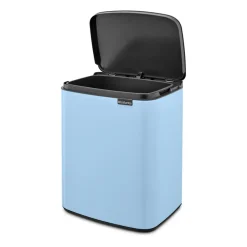 Brabantia Bo waste bin 12 L, Dreamy Blue Silver-coloured Clearance