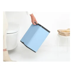 Brabantia Bo waste bin 12 L, Dreamy Blue Silver-coloured Clearance