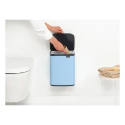 Brabantia Bo waste bin 7 L, Dreamy Blue Silver-coloured Discount