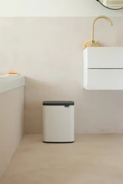 Brabantia Bo waste bin 12 L, Soft beige Brown Clearance