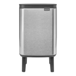 Brabantia Bo waste bin high 4 L, Brushed steel - matte Silver-coloured Online