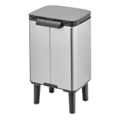 Brabantia Bo waste bin high 4 L, Brushed steel - matte Silver-coloured Online