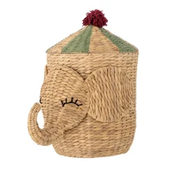 Bloomingville Bobo basket with lid 35x50 cm, Natural Brown New