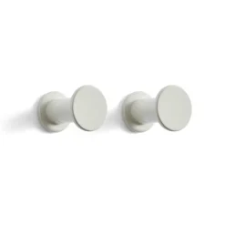HAY Bolt hook 2-pack Ø2.8 cm, Light Grey New