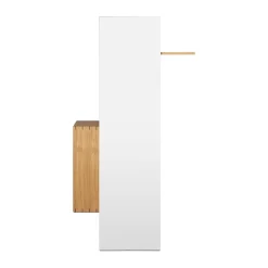Ferm Living Bon hallway cabinet coat rack with mirror, Oiled Oak Brown Sale