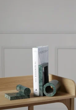 Woud Booknd book support marble, Green Outlet