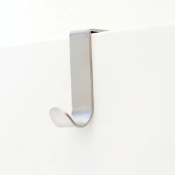 Bosign simple J-hook 2-pack, Brushed steel Silver-coloured New
