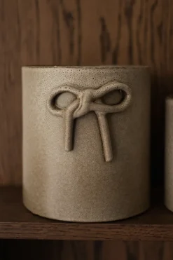DBKD Bow pot Ø14 cm, Beige Outlet