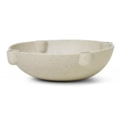 Ferm Living Bowl advent candle ceramic large Ø27 cm, light Grey Hot