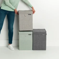 Brabantia stackable laundry basket 35 l., dark Grey Clearance