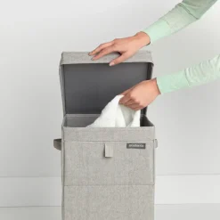 Brabantia stackable laundry basket 35 l., light Grey