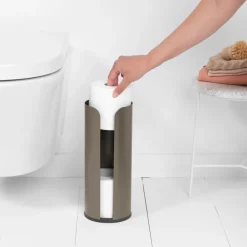 Brabantia toilet paper holder 3 rolls, platinum Grey Clearance