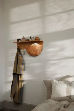 Ferm Living Braided wall basket 2-pack, Natural Brown Best