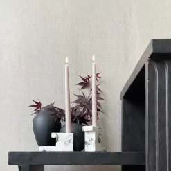 101 Copenhagen Brick low candle holder 7.5x14 cm, Calacatta White Best