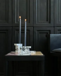 101 Copenhagen Brick low candle holder 7.5x14 cm, Calacatta White Best