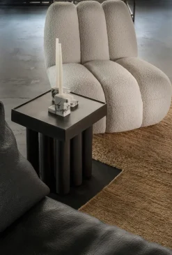101 Copenhagen Brick low candle holder 7.5x14 cm, Calacatta White Best