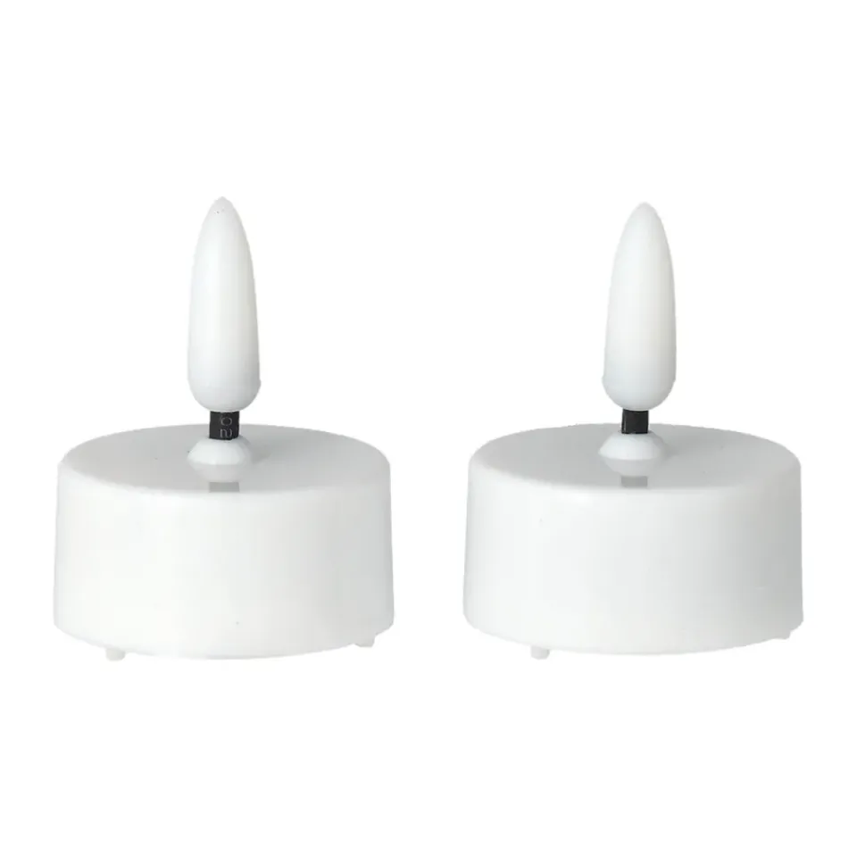 Scandi Essentials Bright LED tealight Ø3.8 cm 2-pack, White Sale