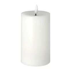 Scandi Essentials Bright Melt block candle 15 cm, White