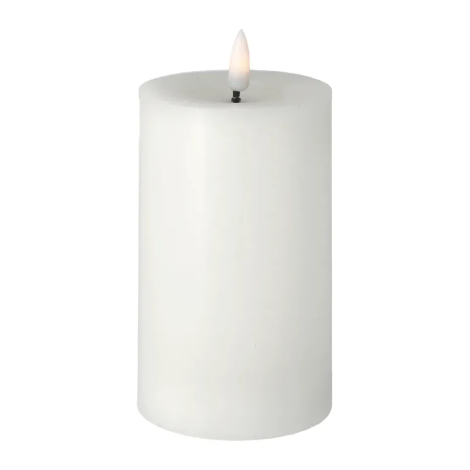 Scandi Essentials Bright Melt block candle 15 cm, White