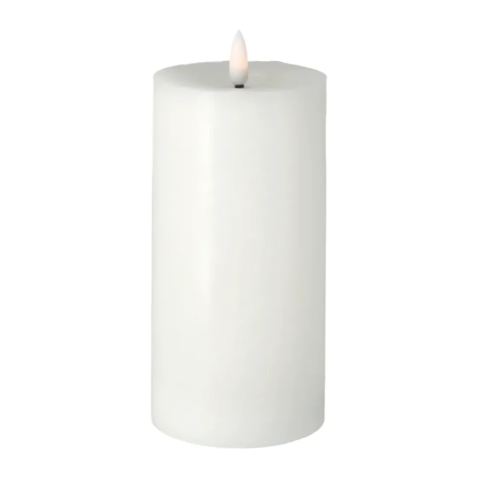 Scandi Essentials Bright Melt block candle 17,5 cm, White