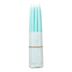 Broste Copenhagen dipped antique candles 10-pack, Mint Green