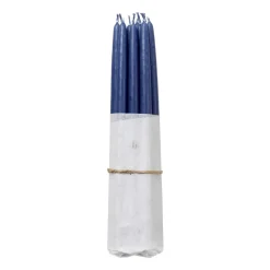 Broste Copenhagen dipped antique candles 10-pack, Baja Blue Outlet