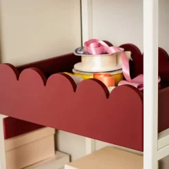 TÔNN furniture Bump tray 35x41 cm, Burgundy Red Discount