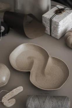 DBKD Bun bowl with lid 11x18 cm, Beige Discount