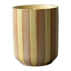 DBKD Burn scented candle 60 h, Stripe yellow Beige Online