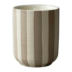 DBKD Burn scented candle 60 h, Stripe cream Beige Best
