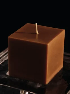 Ferm Living Burren block candle small, Bronze Brown New