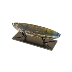 Kosta Boda BV Caspar Boat Glass sculpture, clear Transparent Discount