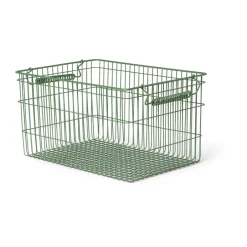 Ferm Living Cala stackable basket 2-pack, Verdant Green Sale