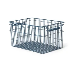 Ferm Living Cala stackable basket 2-pack, Dark Blue New